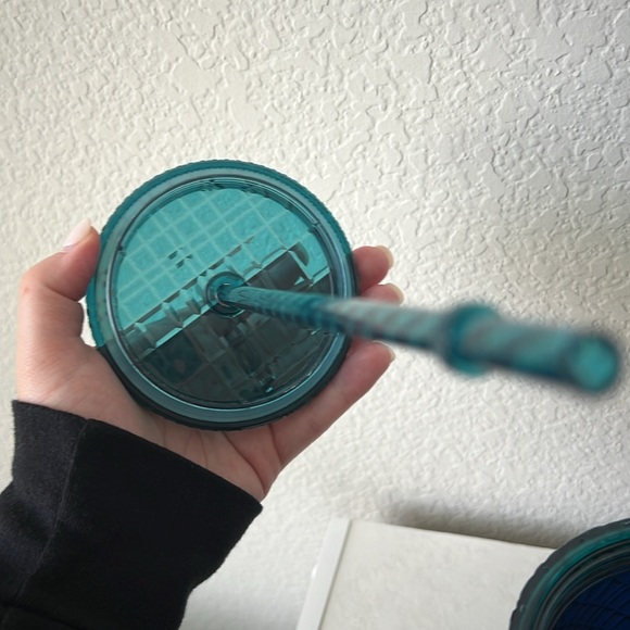 Starbucks Venti Disco Grid Dark Green Holiday Tumbler - Picture 4 of 5